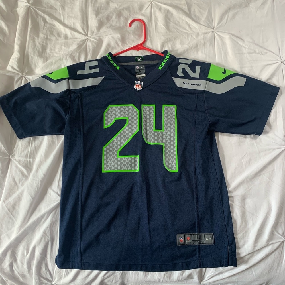 Seattle Seahawks LYNCH Jersey - boys large (14-16)